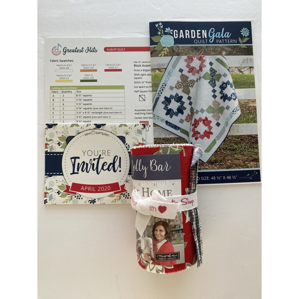 Sew Sampler Box Bonnie & Camille For Moda Fabrics NIP April 2020 Quilt Kit